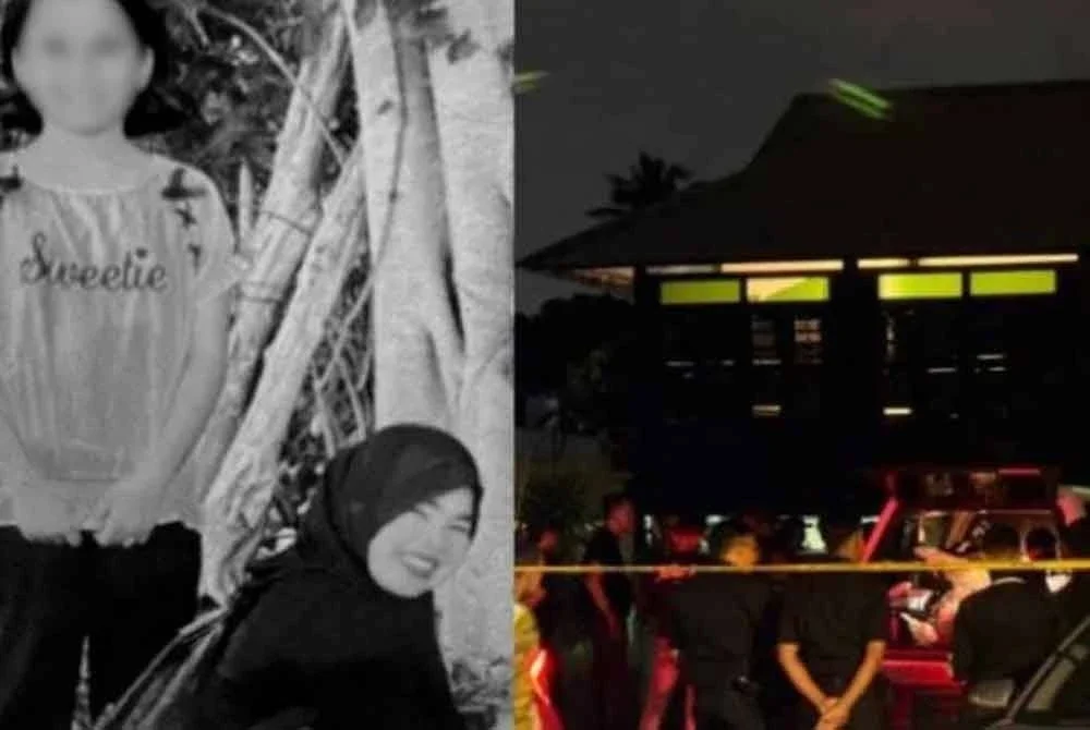 Sariya Che Hin, 51, dan anak angkatnya, Nur Afrina Alisha Abdul Rahim, 11, ditemukan mati di rumah sewa mereka.