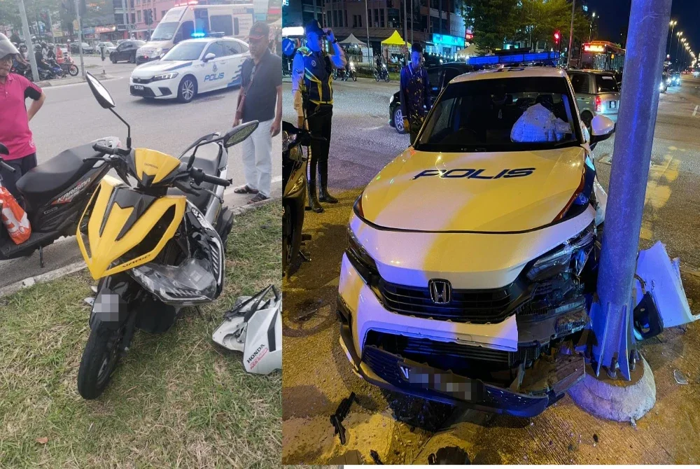 Polis menjalankan siasatan dalaman terhadap anggotanya susulan kemalangan membabitkan MPV polis dan sebuah motosikal di Padang Jawa. 