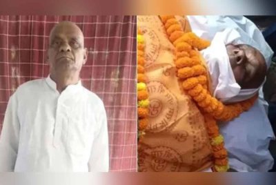 Mereka turut melakukan kesemua upacara tradisional sebelum veteran tentera udara itu bangkit dari keranda secara tiba-tiba. - Foto Agensi