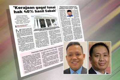 Laporan Sinar Harian pada Sabtu. Gambar kecil dari kiri: Mujibu, Romzi