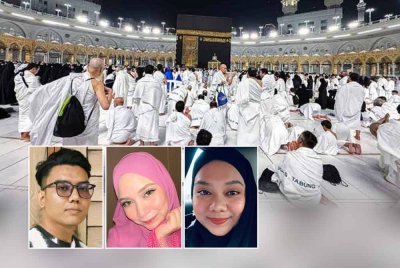 Syarat kesihatan baharu ibadah haji 2026 disambut baik kerana galakkan persediaan awal dalam kalangan umat Islam muda. - Gambar hiasan, gambar kecil dari kiri: Syed Ahmad Hazmin, Sharifah Afiqah, Zurina