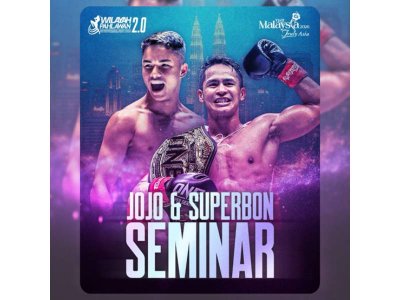 Juara dunia dari Thailand, Superbon dan sensasi Muay Thai Malaysia, Jojo Ghazali sememangnya teruja untuk berkongsi ilmu dan pengalaman mereka dalam sukan tempur ini dengan para penggiat dan peminat sukan Muay Thai di Malaysia pada seminar itu nanti.