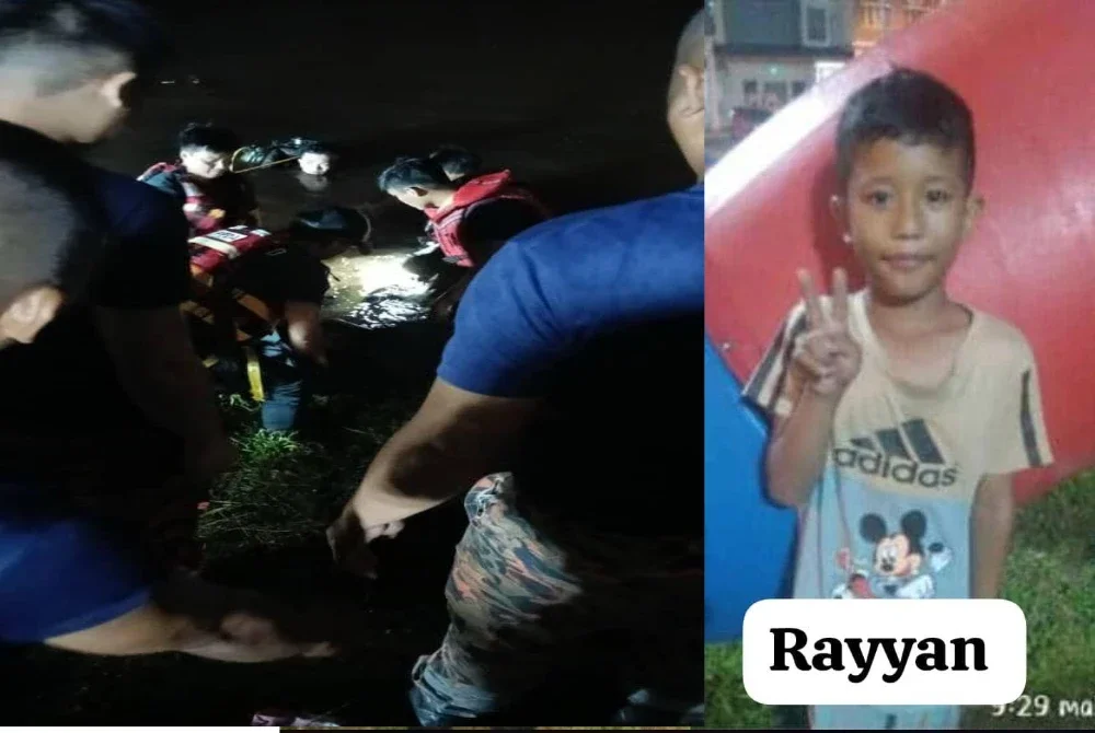 Muhammad Rayyan ditemukan lemas di Tasik Menawan, Taman Pelangi Indah pada pagi Rabu.
