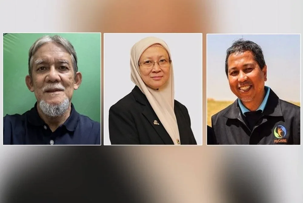 Dari kiri Mohd Alauddin, Fauziah dan Kamarul Zaman