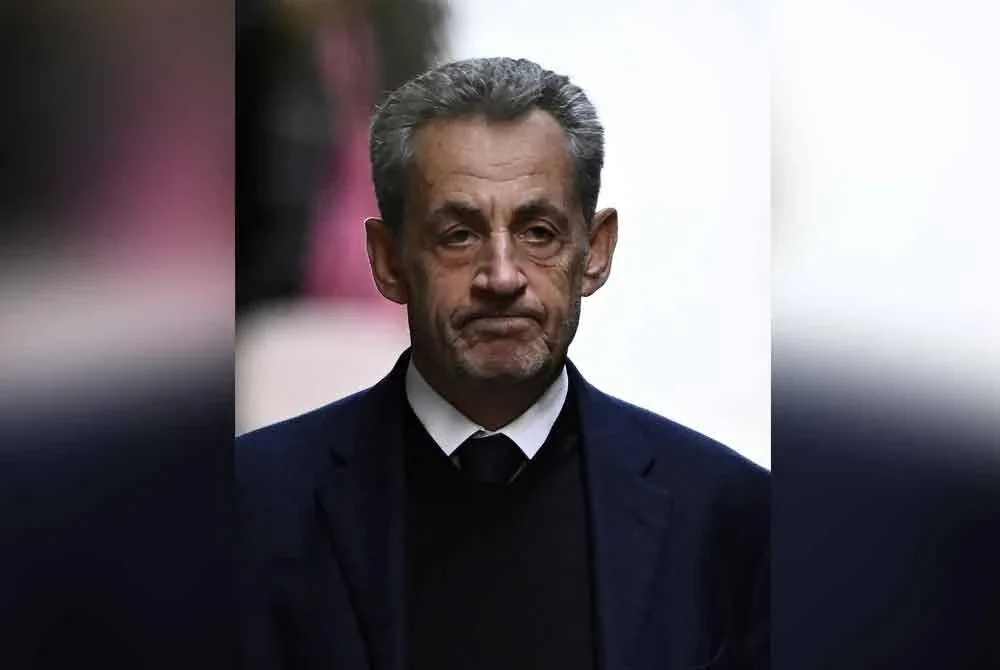 Nicolas Sarkozy dipenjara lima tahun kerana disabit bersalah menerima rasuah daripada Libya untuk kempen presiden. Foto AFP