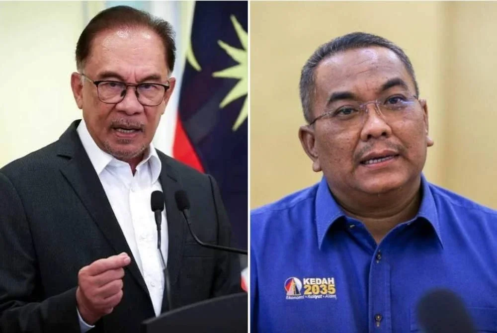 Anwar (kiri), Muhammad Sanusi (kanan).