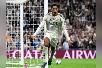 Bellingham ledak gol tunggal perlawanan di Stadium Santiago Bernabeu. Foto Agensi