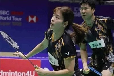 Soon Huat–Shevon kekal momentum positif di Glaz Arena, Cesson-Sévigné, Perancis. Foto: AGENSI