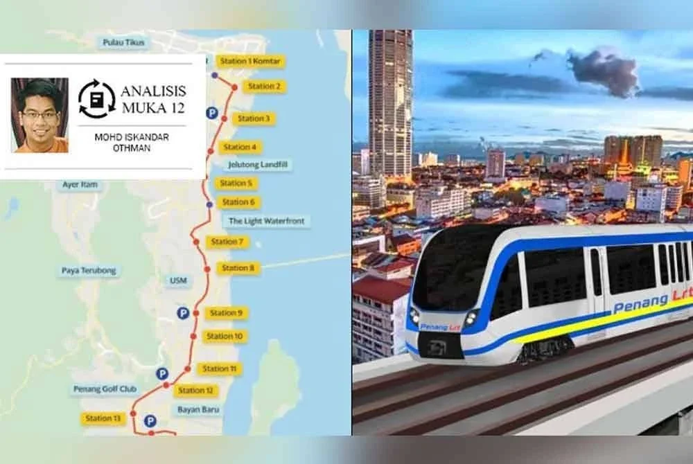 LRT Mutiara bukan semata-mata projek infrastruktur, tetapi pelaburan strategik jangka panjang untuk memastikan Pulau Pinang kekal berdaya saing. Gambar hiasan