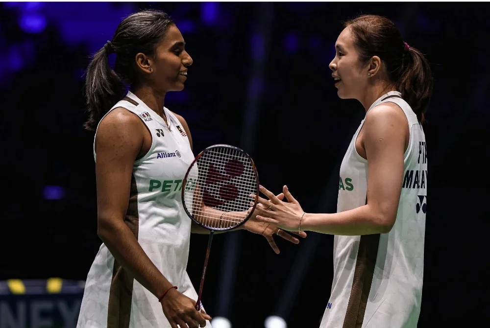 Pearly–Thinaah mara suku akhir Terbuka Perancis Super 750 pada Jumaat. Foto Agensi