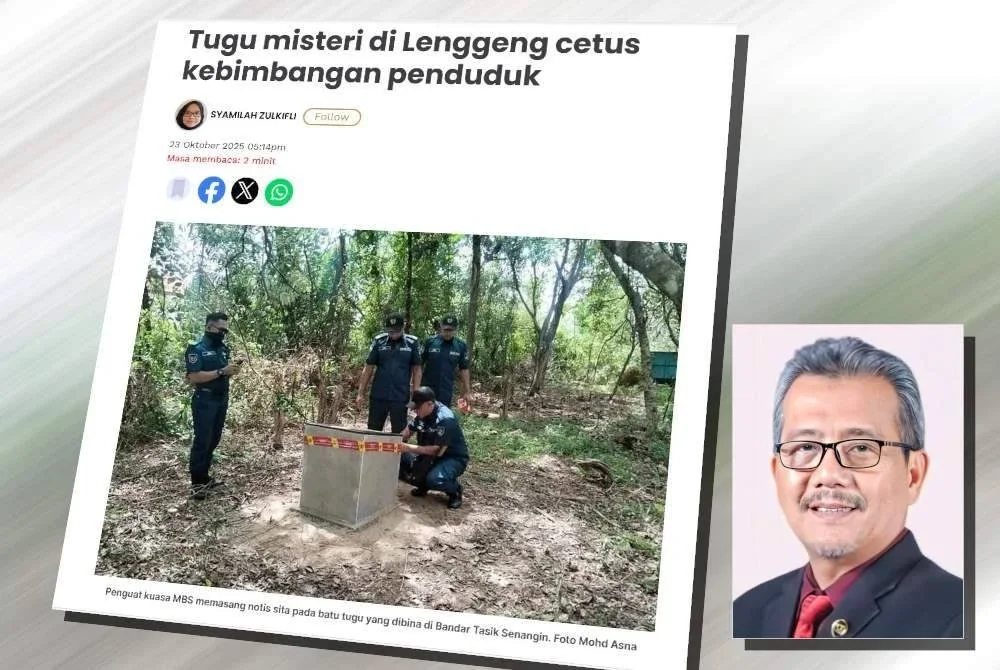 Laporan Sinar Harian pada Khamis. (Gambar kecil: Masri)