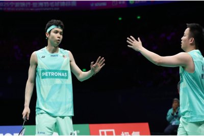 Aaron–Wooi Yik wakil tunggal negara ke separuh akhir Terbuka Perancis Super 750. Foto: Agensi