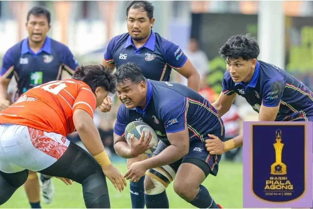 Ammar ketika mengetuai PDRM menentang Kelantan dalam aksi separuh akhir Piala Agong baru-baru ini. Foto: KESATUAN RAGBI MALAYSIA