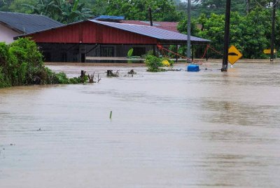 JPS Terengganu mengenal pasti sebanyak 460 lokasi hotspot banjir di seluruh negeri. Gambar hiasan.