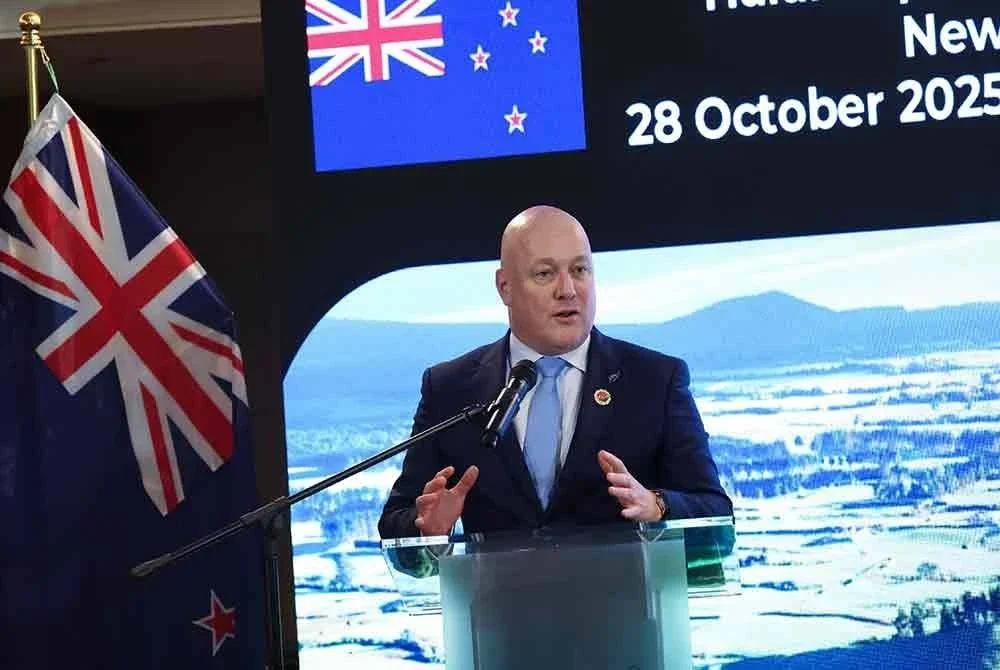 Luxon ketika berucap pada acara Diplomasi Halal di Kuala Lumpur hari ini. Foto: Bernama