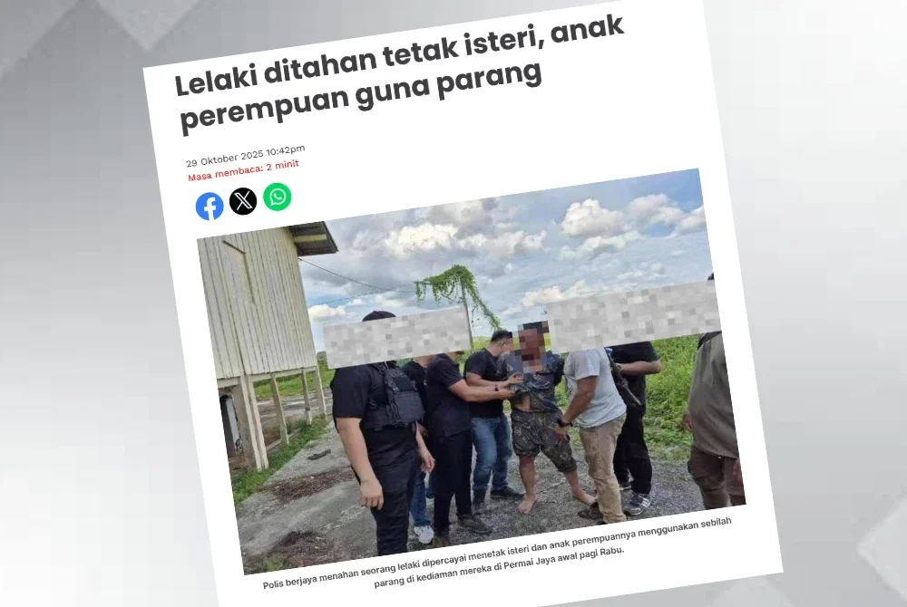 Laporan Sinar Harian pada Rabu.