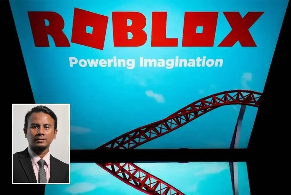 Sekitar 100 juta orang menggunakan Roblox setiap hari, dengan pengguna bawah 13 tahun merangkumi kira-kira 40 peratus daripada jumlah pengguna pada tahun 2024. Foto AFP (Gambar kecil: Cikgu Zyd)