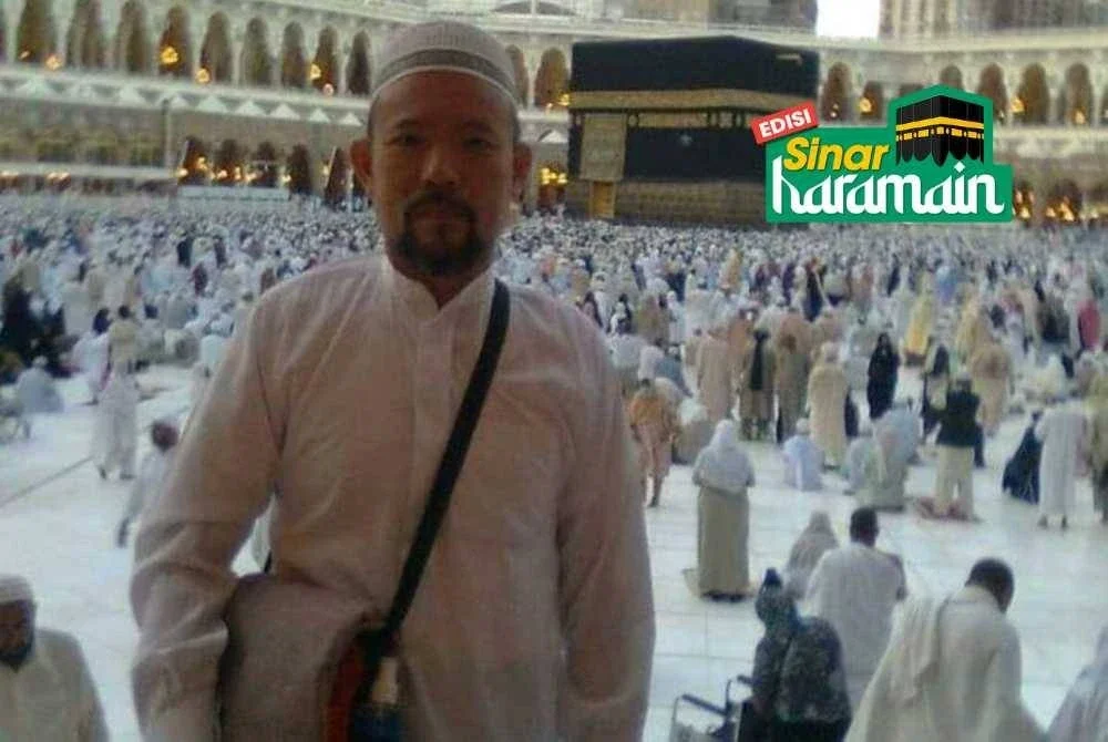 MOHD FAIZAL ANG ketika menunaikan ibadah haji pada tahun 2011. -Foto: IHSAN MOHD FAIZAL ANG ABDULLAH