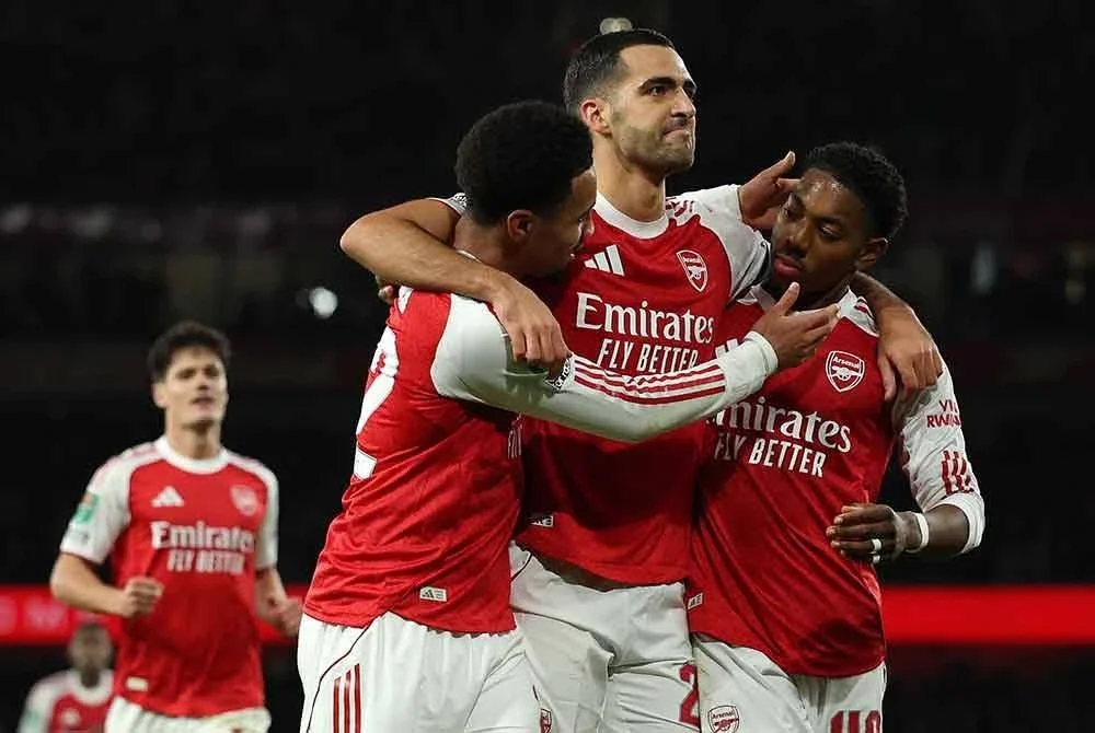 Arsenal ketika ini berada dalam momentum terbaik dalam saingan EPL dan Liga Juara-Juara. - Foto: AFP
