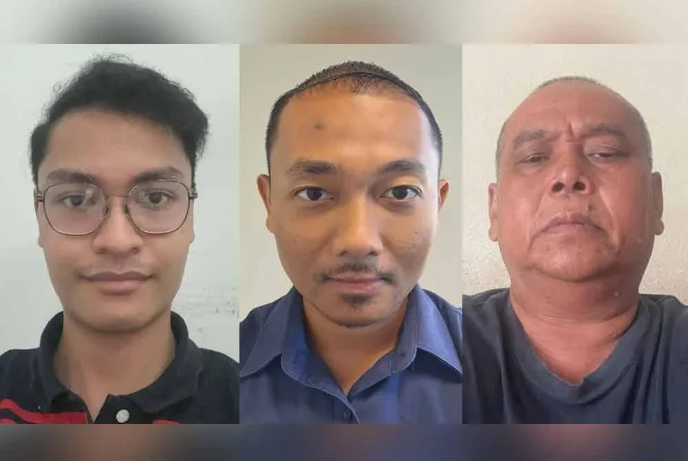 Gambar dari kiri: Muhammad Syaheed, Khairul Abidin, Mohd Shor