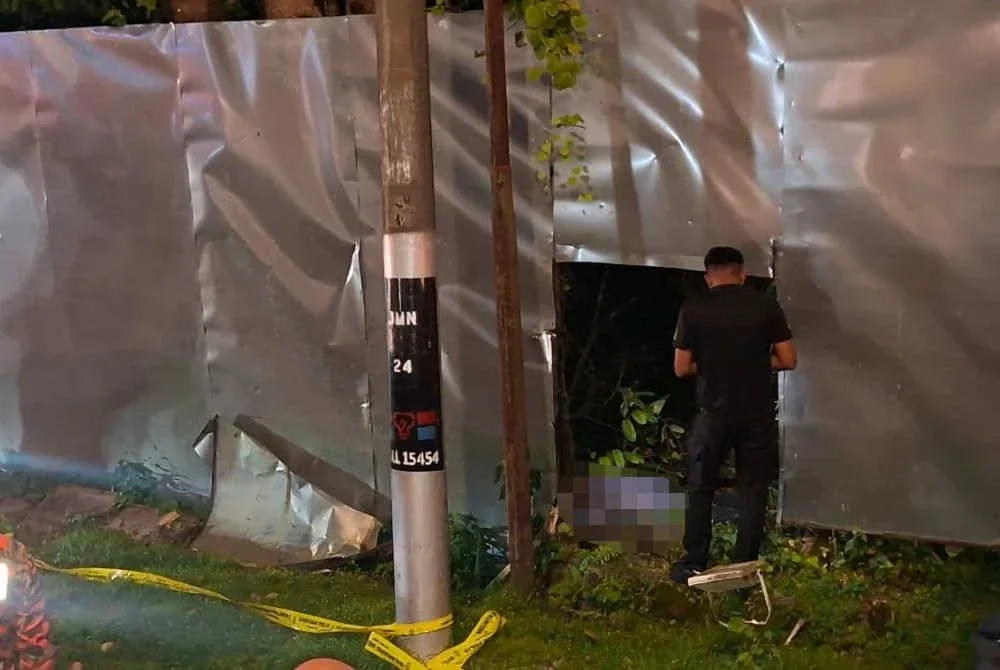 Mayat seorang lelaki disyaki warga tempatan ditemui di kawasan semak berhampiran Taman Ghee Hiang
