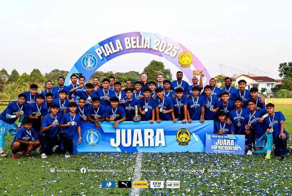JDT IV menjuarai Piala Belia 2025 pada Sabtu. Foto Football Association of Malaysia