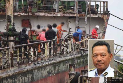 SPRM pada September lalu melumpuhkan kegiatan sindiket penyeludupan diesel di Sarawak. Gambar kecil: Mohd Rosli