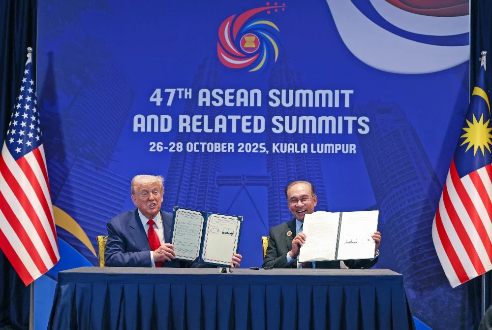 Perjanjian Perdagangan Timbal Balas antara Malaysia dan AS yang ditandatangani pada 26 Oktober lalu.