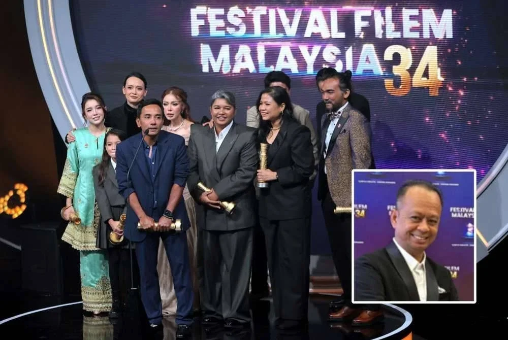 Babah terbitan Nads Media Entertainment Sdn Bhd diumumkan sebagai Pemenang Filem Terbaik FFM34. Gambar kecil: Syifan Indra