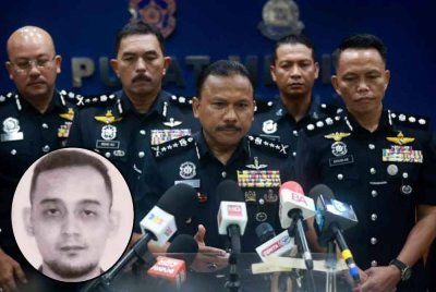 Mohd Yusoff (tengah) tidak menolak kemungkinan bekas pemain Kelantan FA tahun 2019 yang disyaki menembak mati rakyat Malaysia, Mohd Fuad Fahmie Ghazali, 33, di Sungai Golok, Thailand, mungkin telah melarikan diri ke Malaysia. Gambar kecil: Mohd Fuad