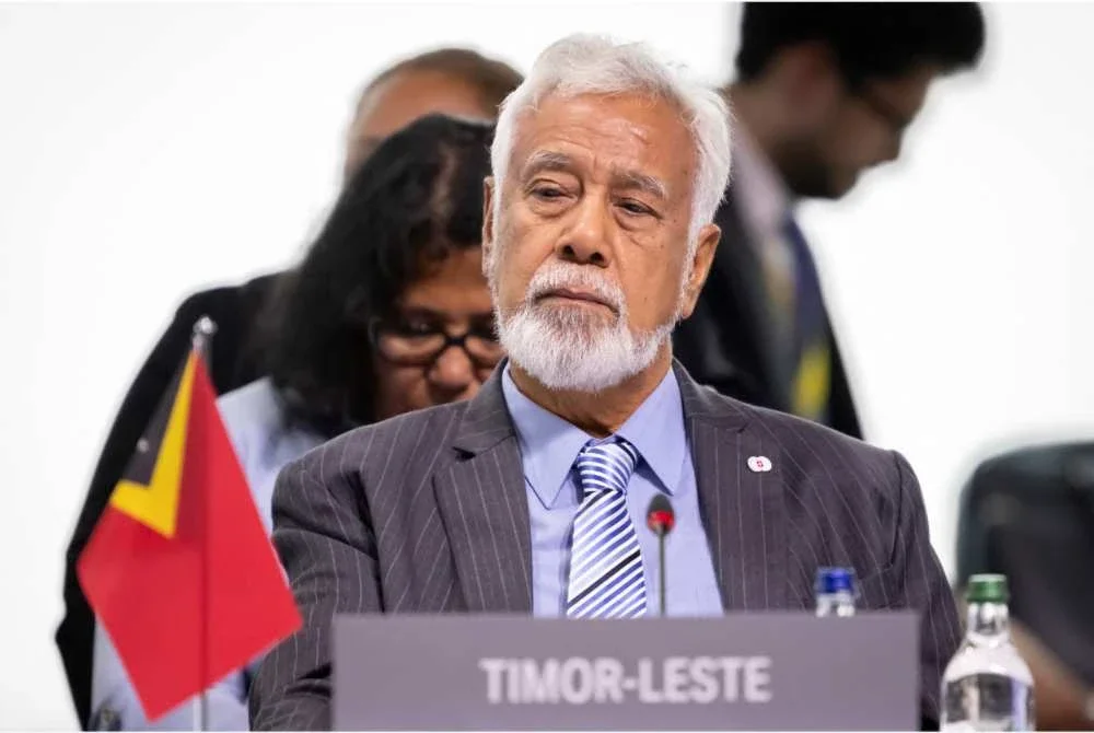 Xanana menghadiri sesi pleno pada Sidang Kemuncak keamanan Ukraine di Lucerne, Switzerland. - AFP