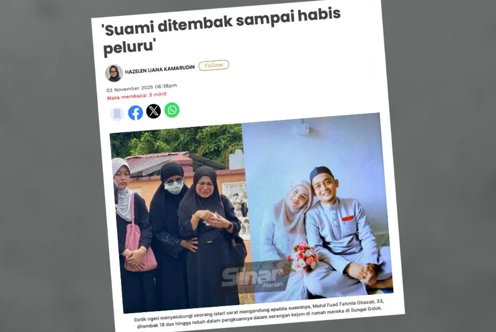 Laporan Sinar Harian pada Ahad. 