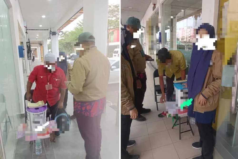 Penguat kuasa JAINJ turut menyita tiga tabung berisi wang tunai berjumlah keseluruhan RM261.90. Foto JAINJ
