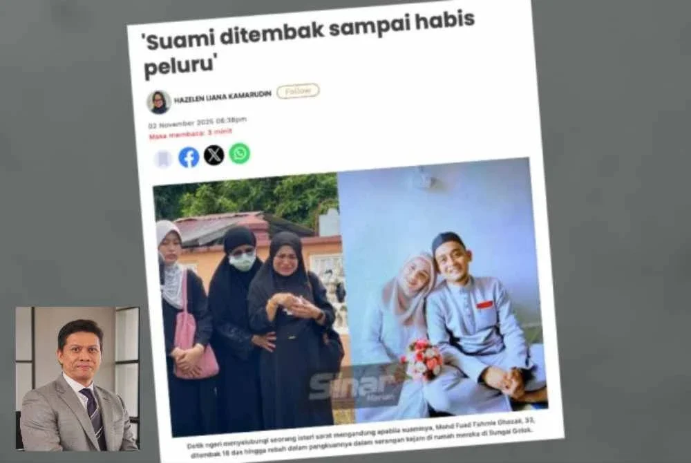 Kes rakyat Malaysia yang maut kerana ditembak 18 das tembakan dalam kejadian di Kampung Bering, Sungai Golok, Thailand pada Sabtu mencerminkan risiko dan cabaran keselamatan yang perlu dihadapi komuniti sempadan. Gambar kecil: Zalmizy