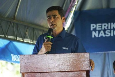 Aliakbar ketika berucap pada majlis pelancaran Jentera PN di Padang Taman Sepanggar, Kota Kinabalu.