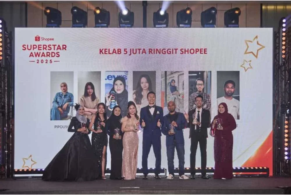 Pemenang Shopee Superstar Award Kelab 5 Juta Ringgit.