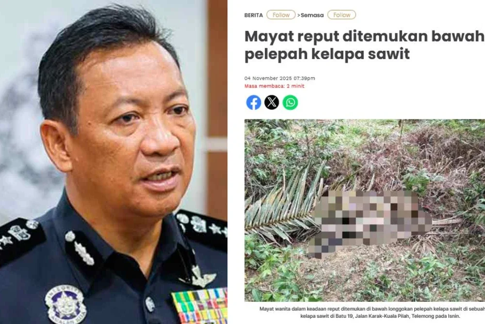 Laporan Sinar Harian berhubung mayat reput ditemukan bawah pelepah kelapa sawit - Yahaya (Kanan)