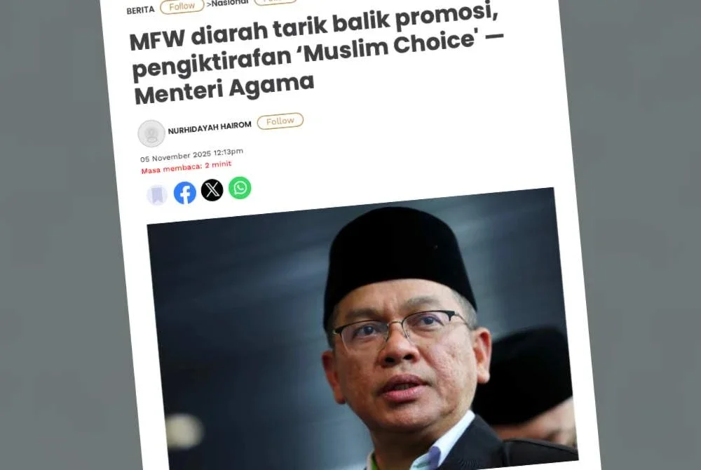 Laporan Sinar Harian pada Rabu.