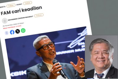 Laporan Sinar Harian pada Rabu. - Gambar kecil: Nik Erman 