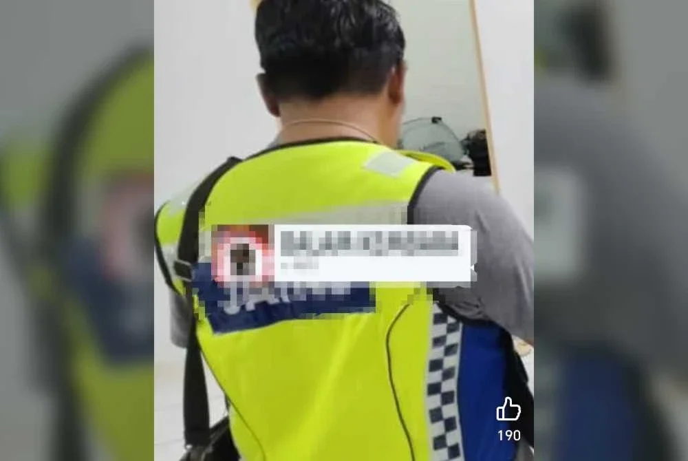 Tangkap layar mengenai serbuan JAINJ di sekitar Johor Bahru.