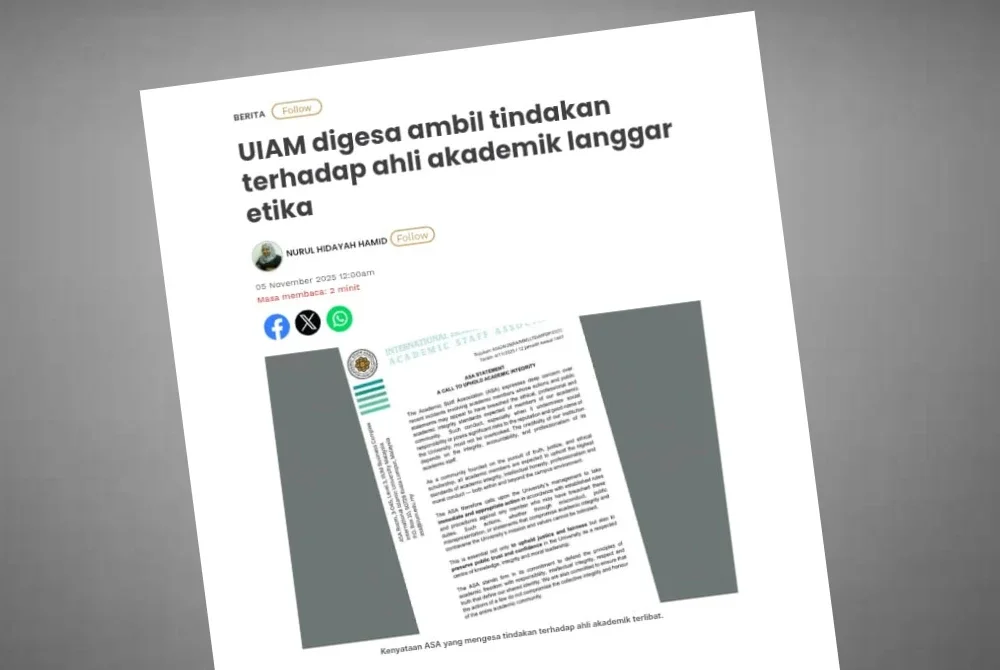 Laporan Sinar Harian pada 5 November 2025.