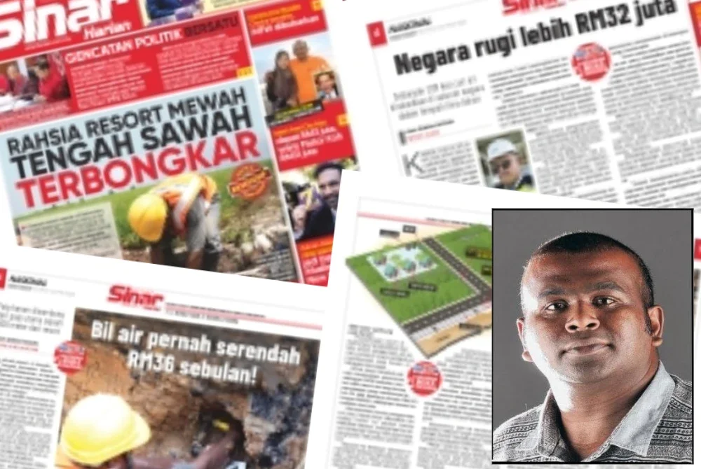 Laporan Sinar Harian pada 6 November 2025. Gambar kecil: Piarapakaran