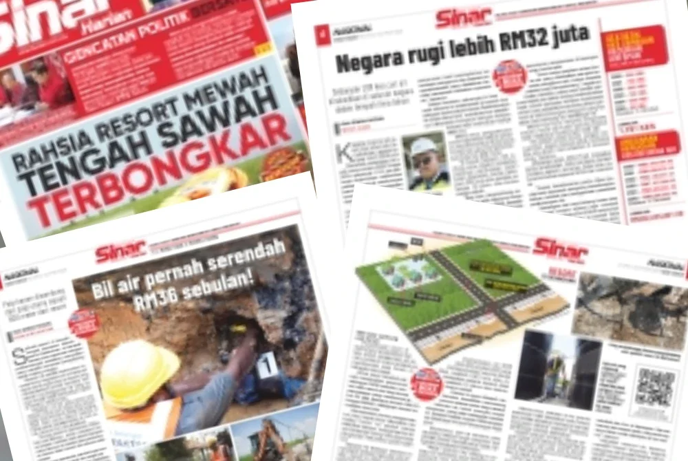 Pendedahan eksklusif Sinar Harian bertajuk ‘Resort mewah curi air, bil pernah RM36 sebulan!’ yang disiarkan pada 6 November 2025. 