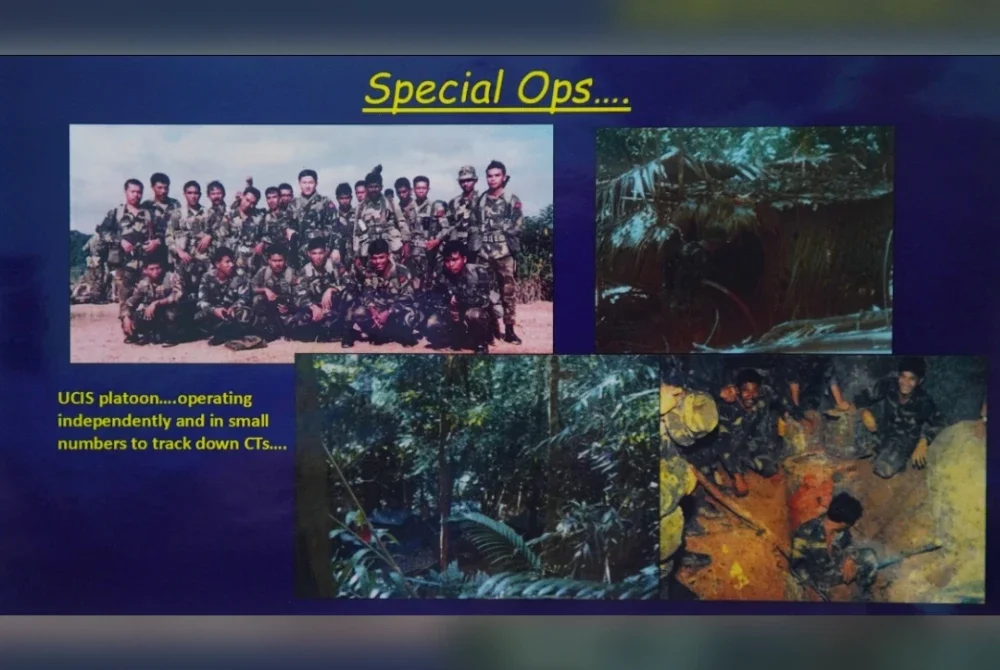 Johnny bersama rakan sepasukan ATM yang terlibat dalam Special Ops.