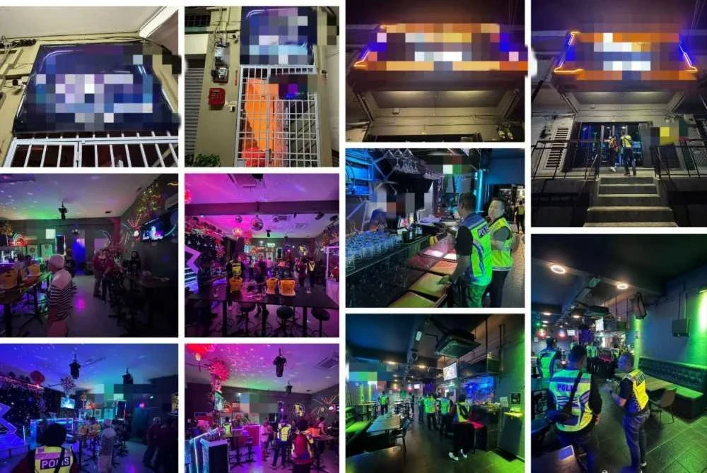 Dua lelaki tempatan ditahan dalam dua serbuan berasingan ke atas pusat hiburan pada awal pagi Sabtu.