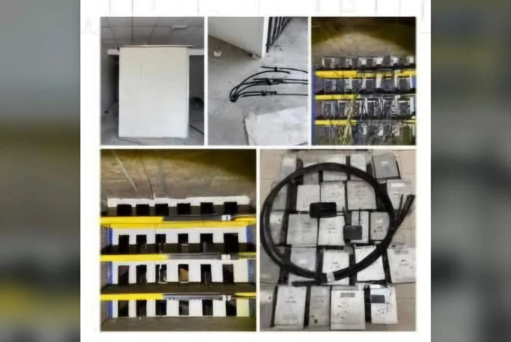 Hasil serbuan, polis berjaya merampas 69 unit mesin perlombongan bitcoin bersama beberapa peralatan sokongan yang digunakan untuk kegiatan berkenaan.