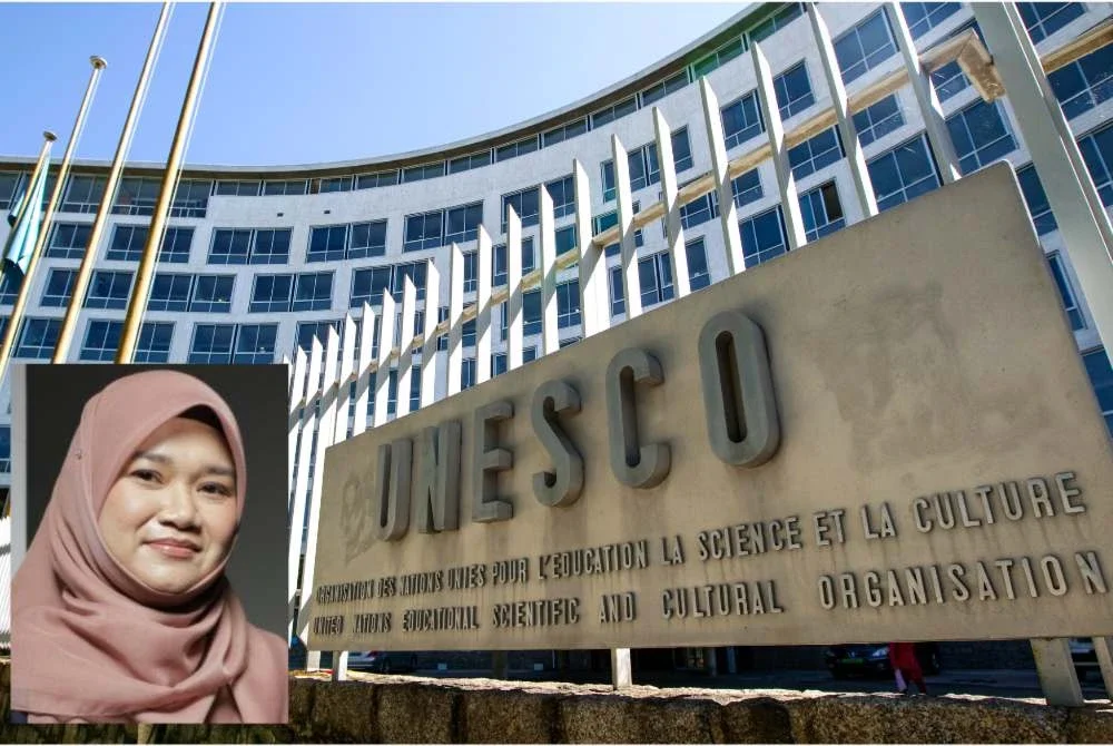 Malaysia akan terus menjadi rakan yang strategik, proaktif dan konstruktif di UNESCO. Gambar kecil: Fadhlina