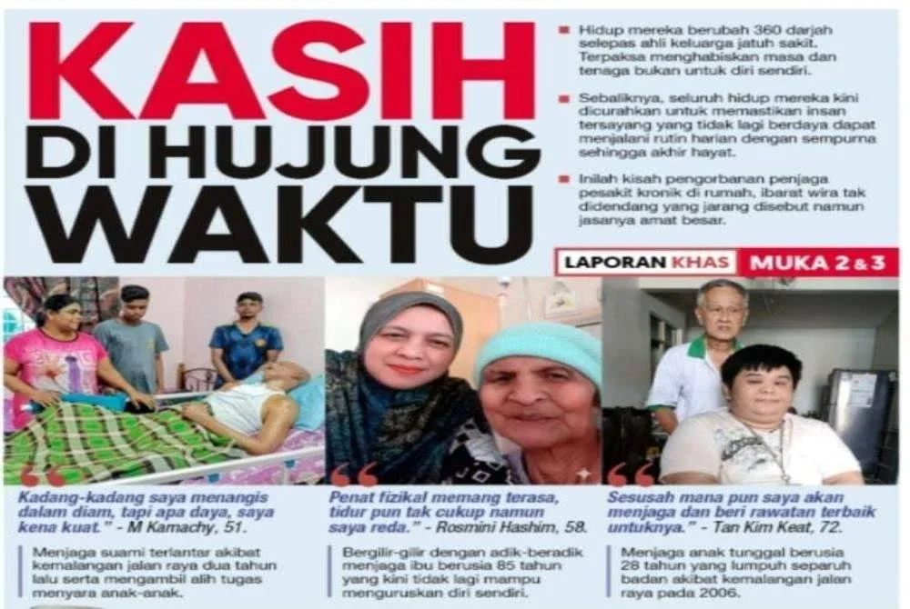 Laporan muka depan Sinar Harian pada Sabtu.