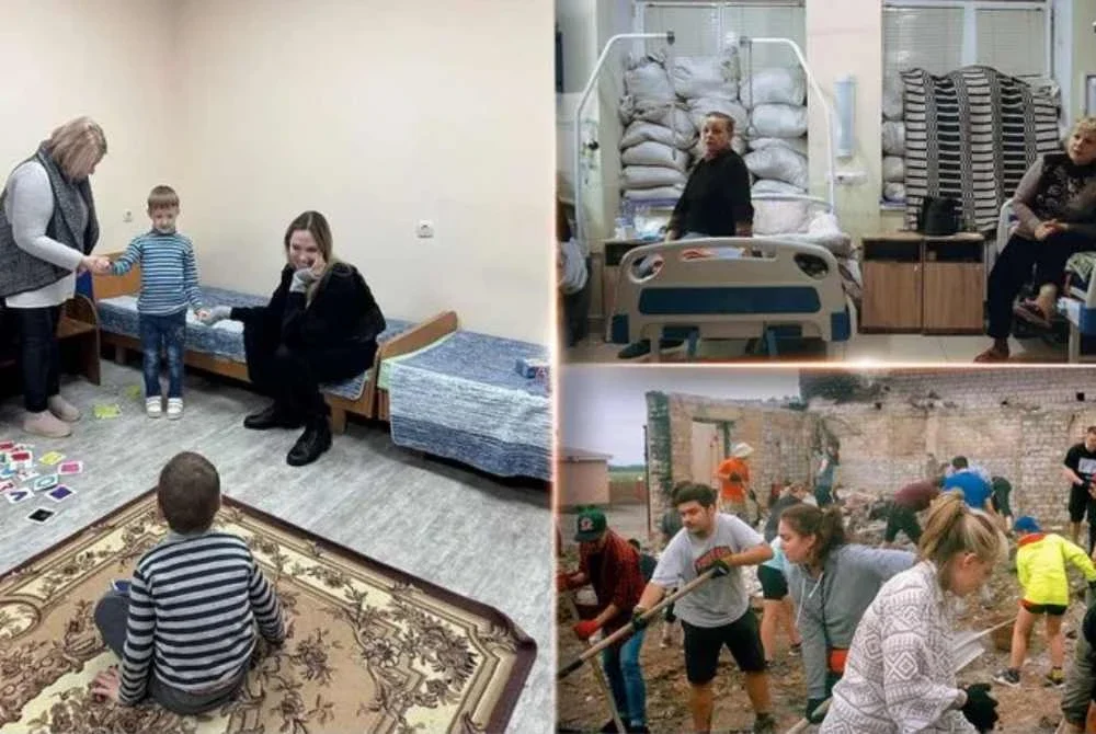 Angelina ketika melawat wilayah Kherson dan Mykolaiv serta bertemu keluarga yang tinggal berhampiran garisan hadapan Ukraine. - Foto Instagram/Angelina Jolie