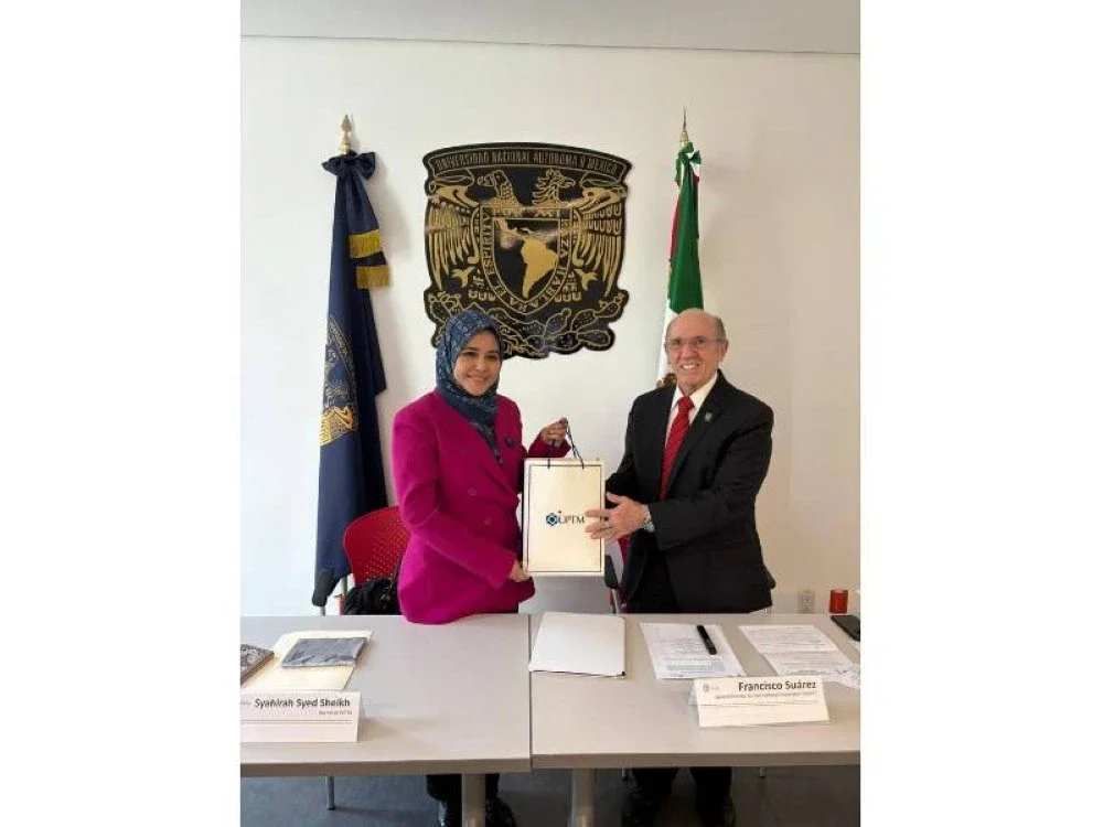 Pertemua turut diadakan dengan Ketua Pengarah Pejabat Antarabangsa UNAM.